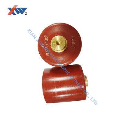 30kV 5000pF High Voltage Doorknob Capacitor with Screw Terminal for Temperature Monitoring and Custom Applications