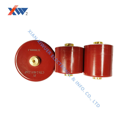 30kV 5000pF High Voltage Doorknob Capacitor with Screw Terminal for Temperature Monitoring and Custom Applications