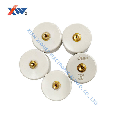 Doorknob Capacitors 15kV Rated Voltage 2500pF Operating Temperature Range for High / Low Frequency