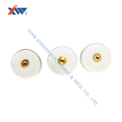 Doorknob Capacitors 15kV Rated Voltage 2500pF Operating Temperature Range for High / Low Frequency