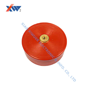 40kV 7500pF High Voltage Doorknob Capacitor 80mm D 24mm H