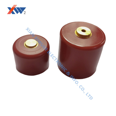 20KV High Voltage Doorknob Capacitors Epoxy Resin 600 PF Capacitorused for DC impulse power supply