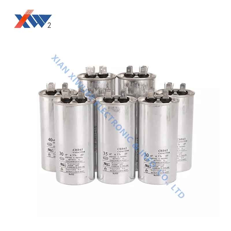 CBB65 450Vac AC 5uf High Voltage Film Capacitor For Winding Machine
