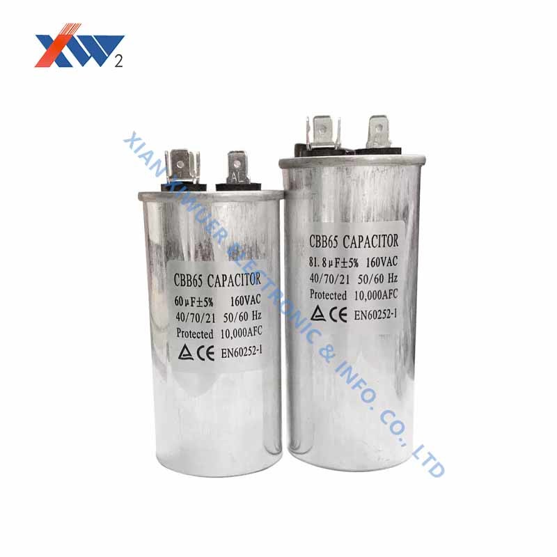 CBB65 450Vac AC 5uf High Voltage Film Capacitor For Winding Machine