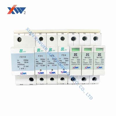 Good price FYBC 250V 35KA Power Line Lightning Arrester Surge Protective Device Cabinet Mount Terminal Block online