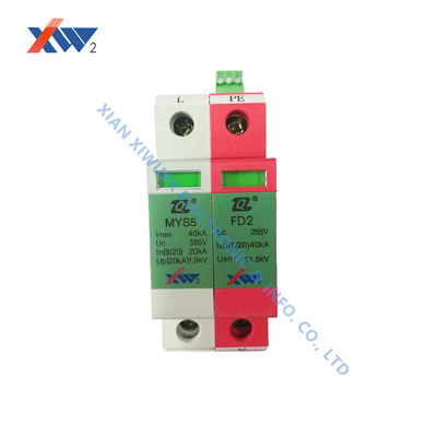 Quality XIWUER MYS5 40kA 385V 20KA 1P NPE Surge Protective Device 380V Three Phase Power Supply Arrester factory